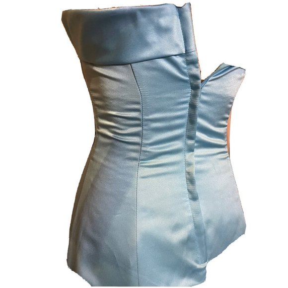 VinatagY2K 90's Urban Girls Teal Princess Prom dress 3/4 Breakfast At Tiffany's - Picture 5 of 12